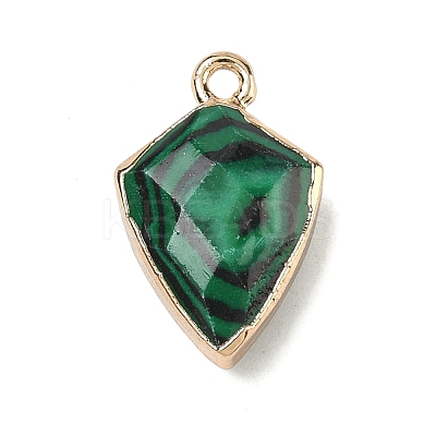 Synthetic Malachite Pendants G-K422-01G-02-1
