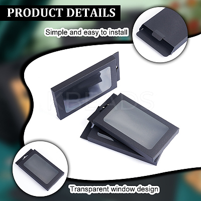 Rectangle Foldable Creative Cardboard Boxes LS-CON-WH0087-99B-1