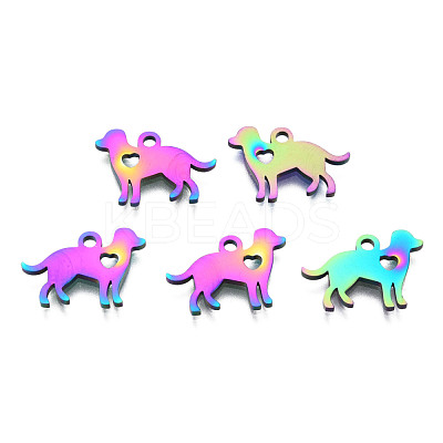 Ion Plating(IP) 304 Stainless Steel Puppy Pendants STAS-Q201-JN213-1