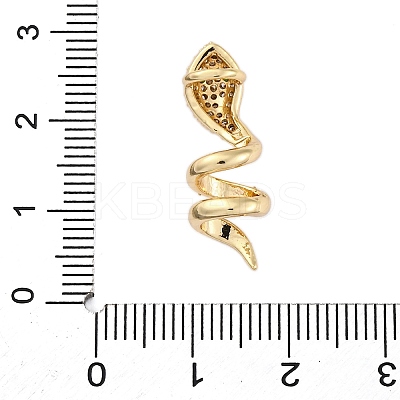 Brass Micro Pave Cubic Zirconia Pendants KK-P289-09G-1