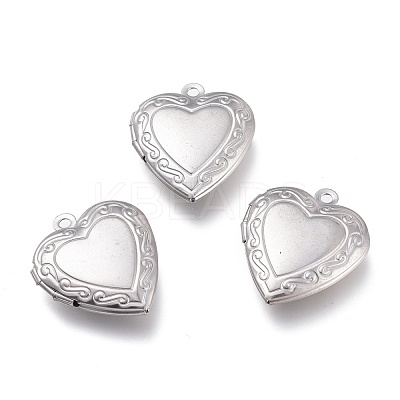 Non-Tarnish 316 Stainless Steel Locket Pendants X-STAS-Z010-03A-1
