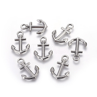 Tarnish Resistant 201 Stainless Steel Pendants X-STAS-E451-14P-1