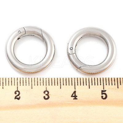 Non-Tarnish 316 Stainless Steel Spring Gate Rings LS-STAS-M296-01P-C-01-1