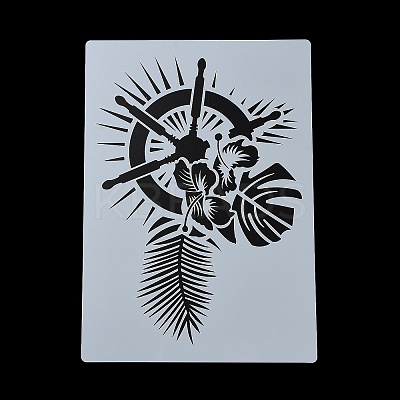 Plastic Hollow Out Drawing Painting Stencils Templates DIY-Z024-01K-1