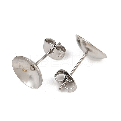 304 Stainless Steel Stud Earring Findings STAS-D389-03F-P-1