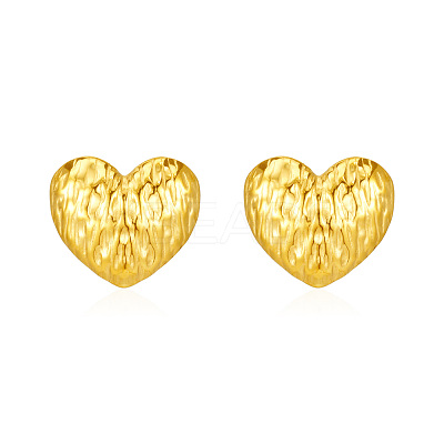 Stylish 304 Stainless Steel Heart Stud Earrings TR6731-1