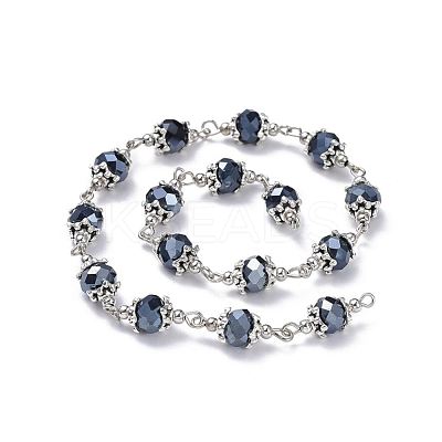 Handmade Glass Beaded Chains AJEW-JB00498-1