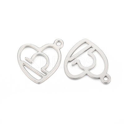 Non-Tarnish 304 Stainless Steel Pendants STAS-I157-07F-1