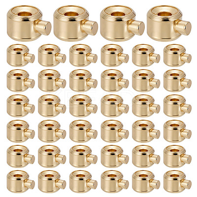 60Pcs Brass Crimp Beads KK-HY0004-19-1