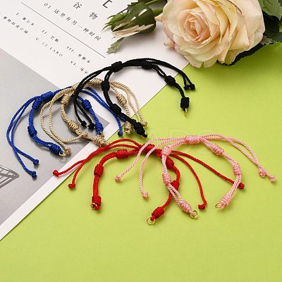 Adjustable Braided Nylon Cord Bracelet Making AJEW-JB00758-1