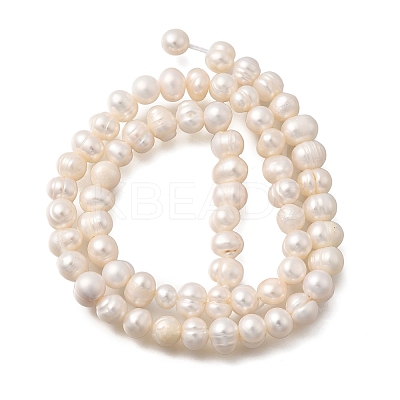Natural Cultured Freshwater Pearl Beads Strands X-PEAR-L001-F-08-1