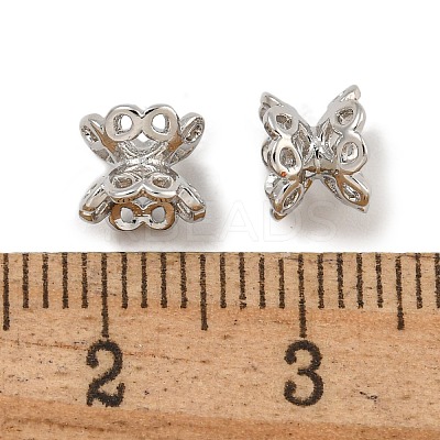 Rack Plating Brass Spacer Beads KK-U030-04P-1