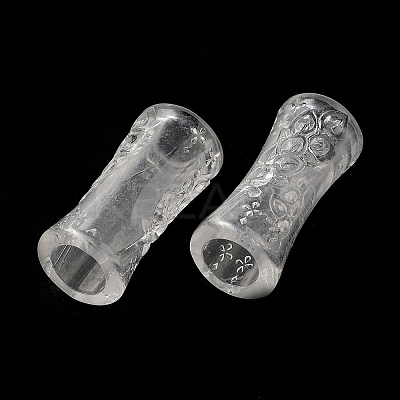 Transparent Acrylic European Beads TACR-G048-08-1