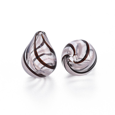 Transparent Handmade Blown Glass Globe Beads GLAA-T012-04-1