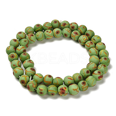 Handmade Frosted Lampwork Beads LAMP-C016-04C-03-1