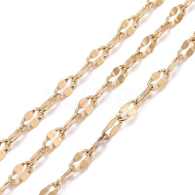 PVD Vacuum Plating 304 Stainless Steel Dapped Chains CHS-F011-15B-G-1