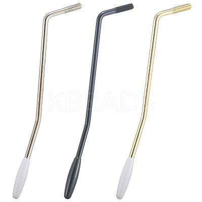3Pcs 3 Colors Iron & Plastic Tremolo Arm Whammy Guitar Bar for Electric Guitar Flat Mount Stud Mount FIND-CN0002-21-1