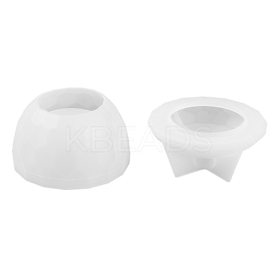 Faceted Round DIY Candle Cup Silicone Molds LS-DIY-Q037-07B-1