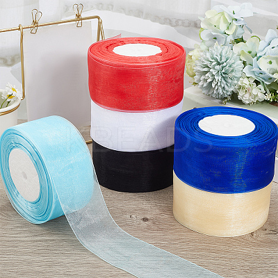 1 Rolls Sheer Organza Ribbon SRIB-CY0001-22C-12-1