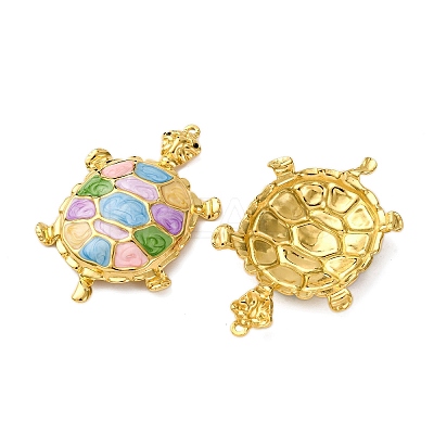 304 Stainless Steel Enamel Big Pendants STAS-L299-24G-03-1