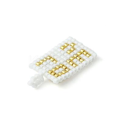 Handmade MIYUKI Japanese Seed Loom Pattern Seed Beads PALLOY-MZ00121-02-1