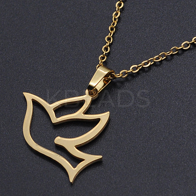 201 Stainless Steel Pendants Necklaces LS-NJEW-S105-JN670-45-2-1