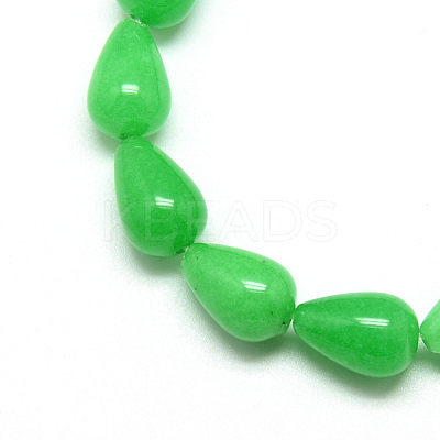 Natural White Jade Beads Strands G-T004-09-1