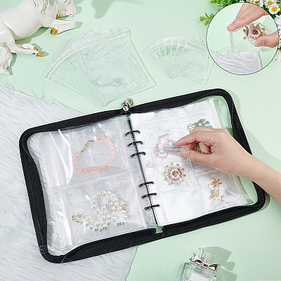 Transparent Jewelry Organizer Storage Zipper Bag AJEW-WH0314-44A-1