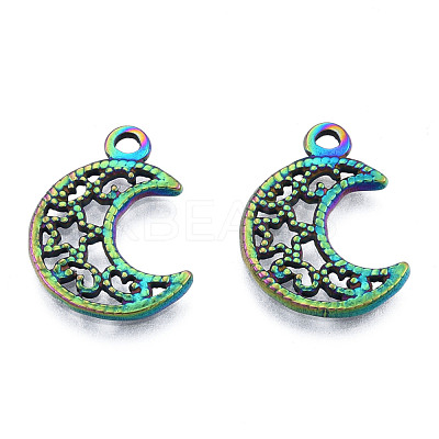 Ion Plating(IP) 201 Stainless Steel Pendants STAS-N098-224M-1