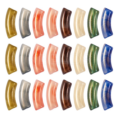 30Pcs Opaque Acrylic Beads MACR-TA0002-13-1