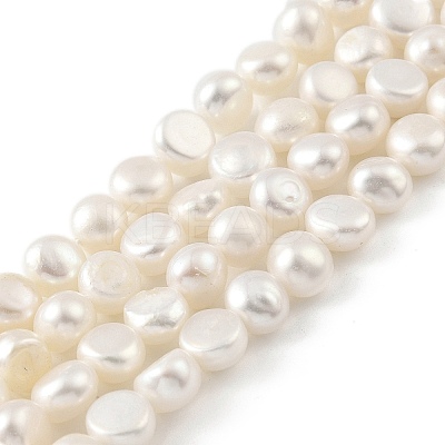 Natural Cultured Freshwater Pearl Beads Strands PEAR-A006-07F-1