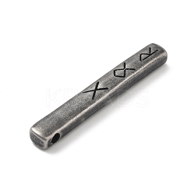 Retro 304 Stainless Steel Pendants STAS-V008-32AS-03-1