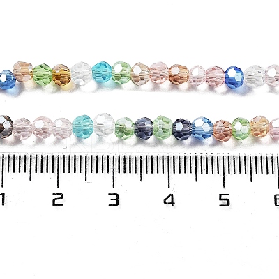 Electroplate Transparent Glass Beads Strands LS-EGLA-A035-T4mm-HA01-1