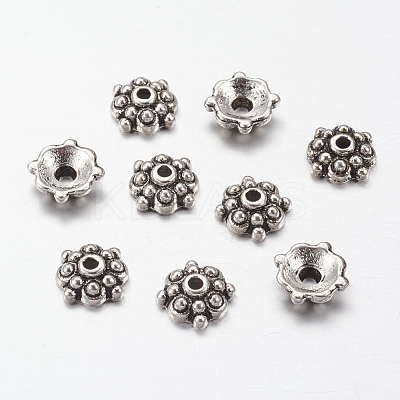 Tibetan Style Alloy Bead Caps LS-X-LF0664Y-NF-1