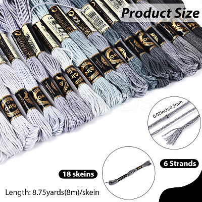 Polyester Embroidery Threads OCOR-WH20074-13B-01C-1