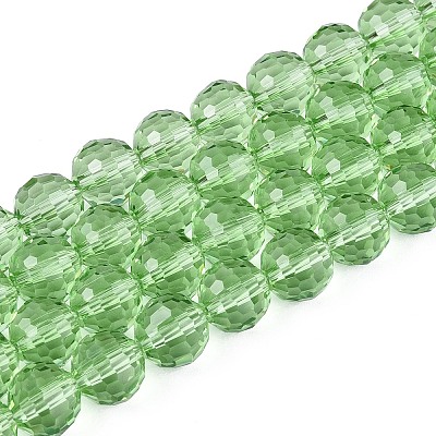 Transparent Glass Bead Strands GLAA-R095-10mm-28-1