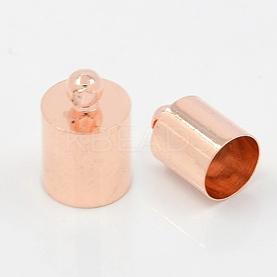Brass Cord Ends KK-D219-10x5-RG-1