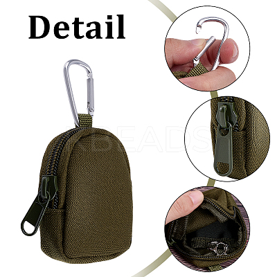Nylon Zipper Wallets with Alloy Clasps AJEW-WH0567-68-1