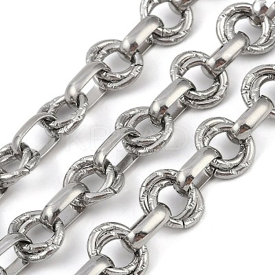 Non-Tarnish 304 Stainless Steel Link Chains CHS-A013-03P-02-1