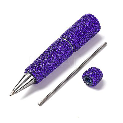Iron Beadable Pen AJEW-K049-01C-1
