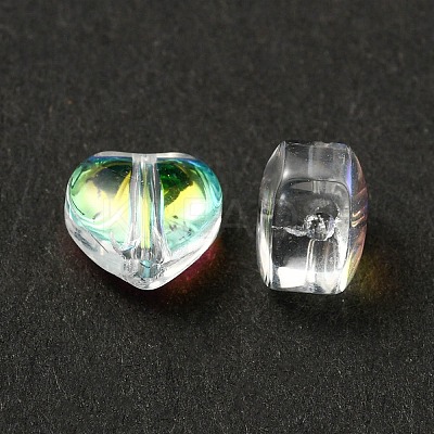 20Pcs 4 Colors Transparent Spray Painted & Frosted Glass Beads GLAA-YW0001-87-1