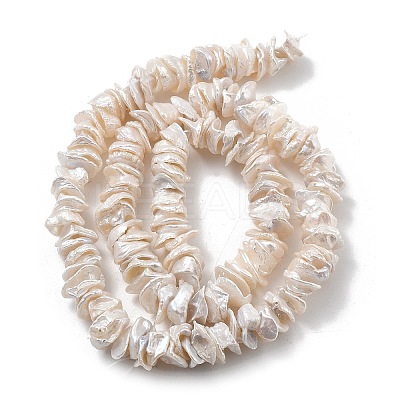 Natural Baroque Keshi Pearl Beads Strands PEAR-P064-14A-01A-1