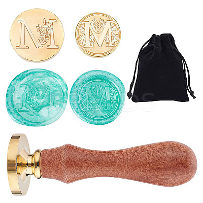 2Pcs 2 Styles Brass Stamp Heads DIY-CP0007-68B-1