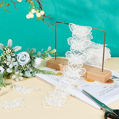 2 Yards Butterfly Lace Edge Trim Ribbon OCOR-NB0001-40-1