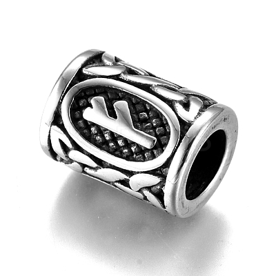 304 Stainless Steel European Beads OPDL-G010-07AS-08B-1