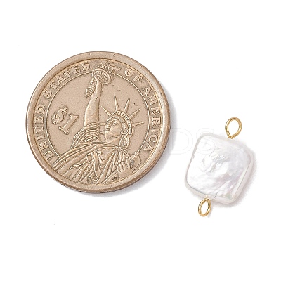 Natural Keshi Pearl Connector Charms PALLOY-JF04243-02-1