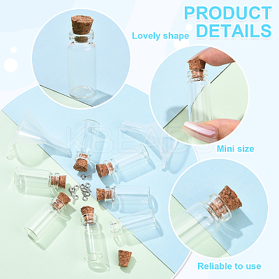 50Pcs Glass Jar Glass Bottles Bead Containers DIY-YW0017-27-1