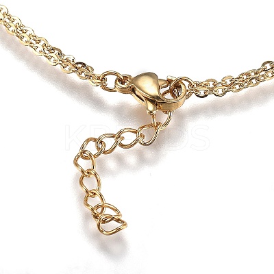 Brass Micro Pave Clear Cubic Zirconia Link Bracelets BJEW-Z003-10G-1