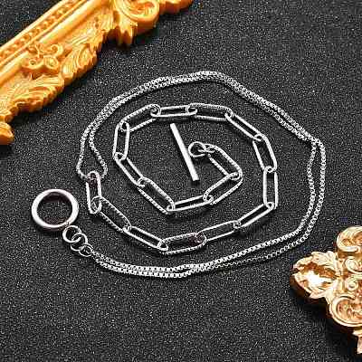 Non-Tarnish 304 Stainless Steel Chain Necklaces NJEW-JN02767-1