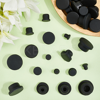 30Pcs 5 Styles Silicone Hole Plugs AJEW-GF0011-63B-1
